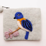Felt Purse, Bluebird