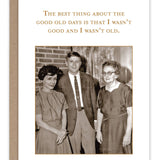 Good Old Days Birthday Card