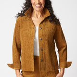 Rustic Stretch Cord Boyfriend Jacket