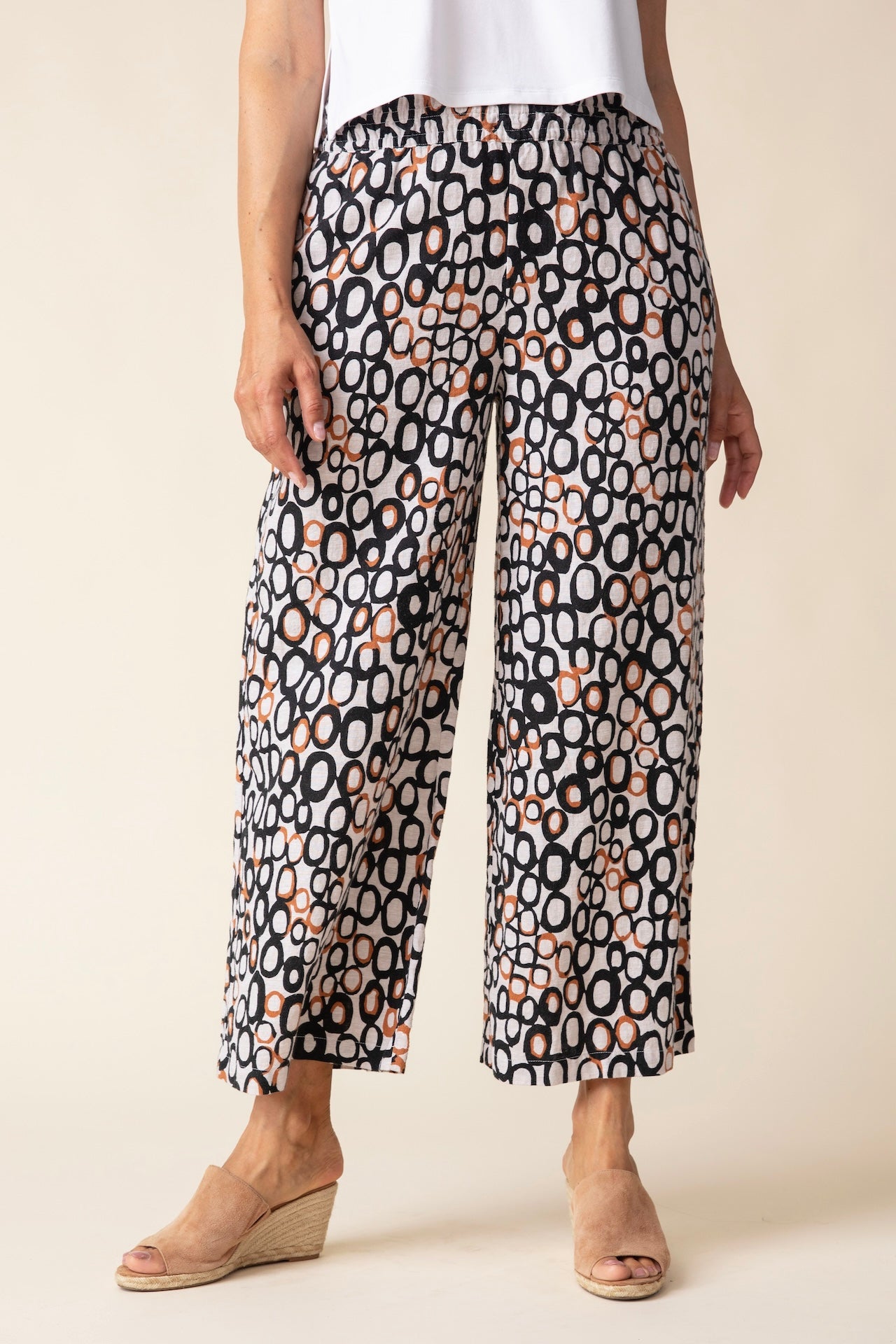 Linen Circle Veranda Pant