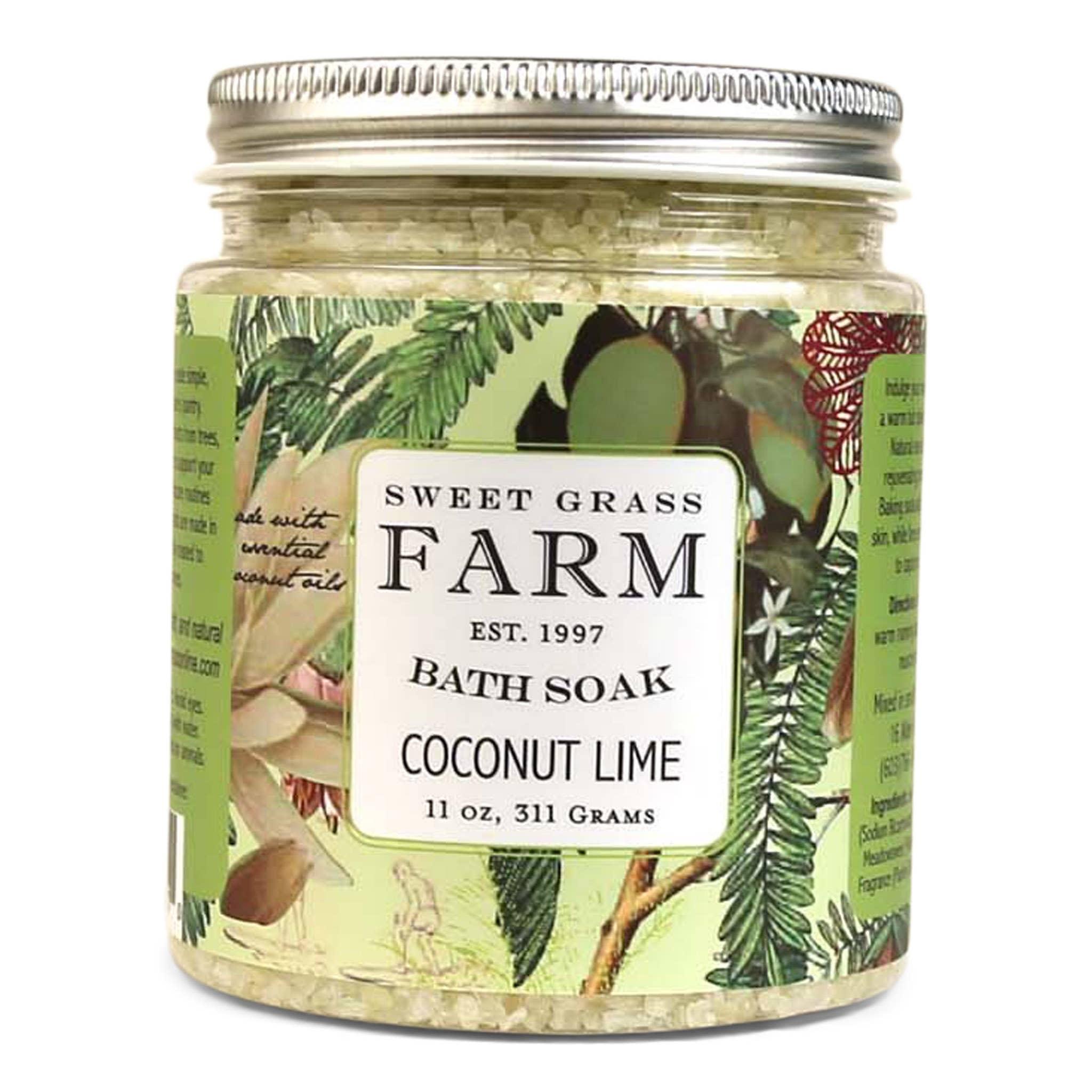 Bath Soak With Wildflower Extracts: Coconut Lime - Sugar River Shoppe