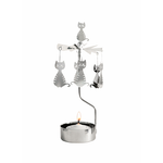 Rotary Candleholder Dodgy Cat with tea light - Sugar River Shoppe