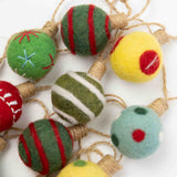 Garland - Embroidered Christmas Balls
