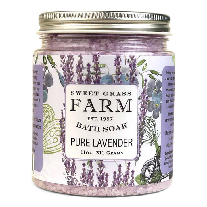 Bath Soak With Wildflower Extracts: Pure Lavender - Sugar River Shoppe