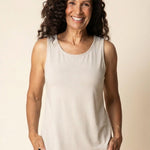 Core Travel Knit Solid Easy Tank - Dove