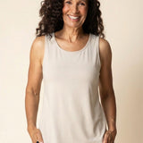 Core Travel Knit Solid Easy Tank - Dove