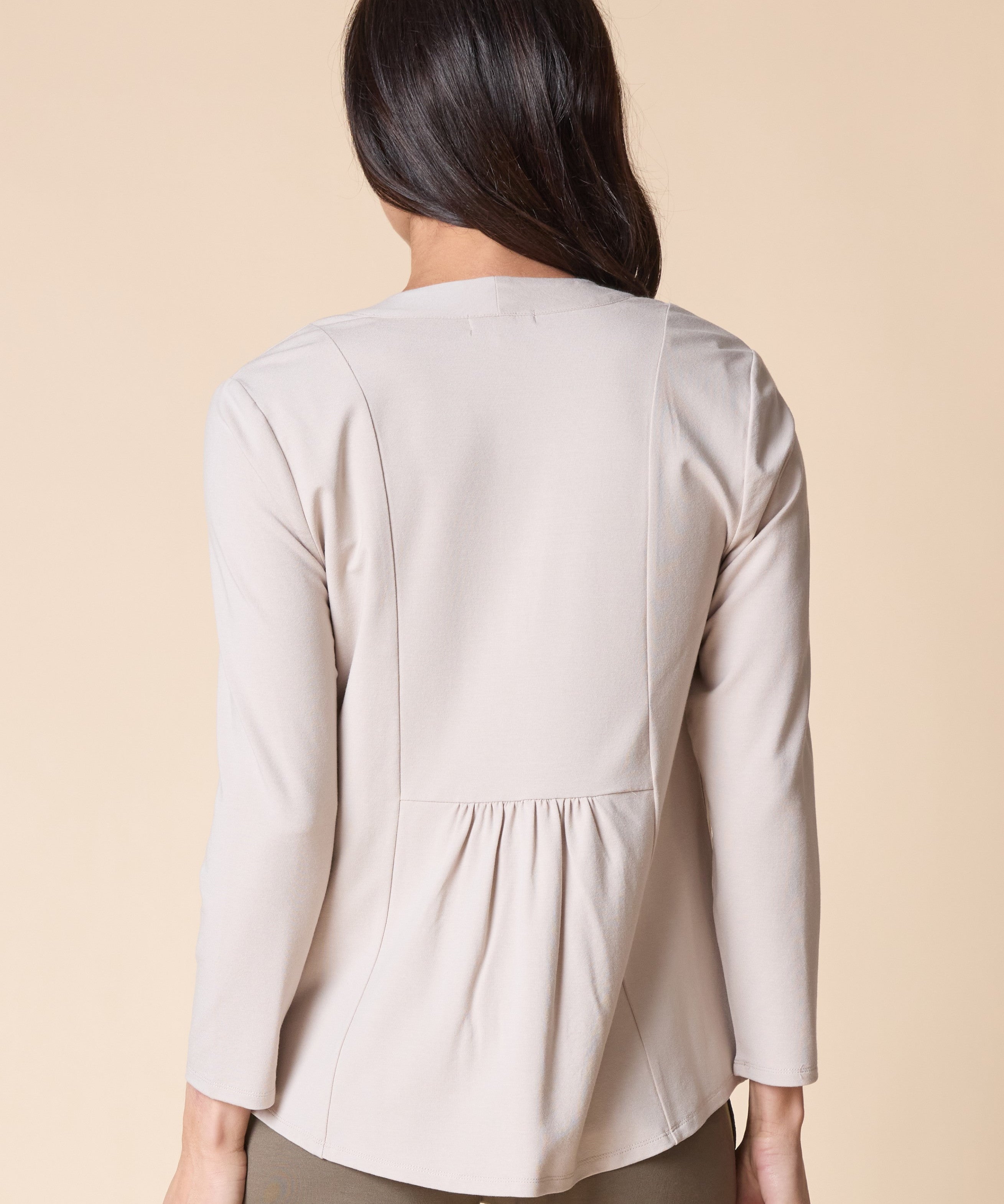 Core Travel Knit Solid Open Front Jacket