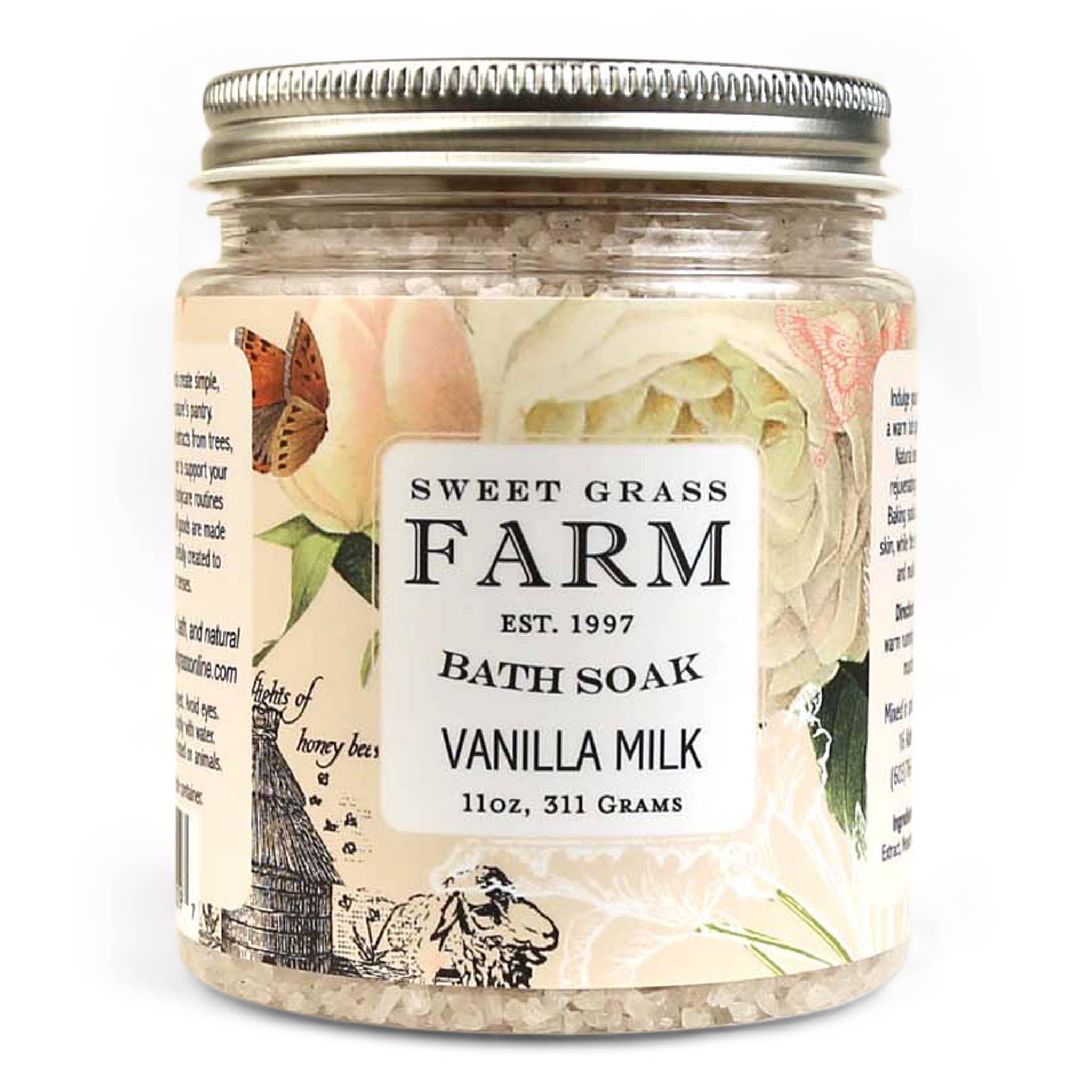 Bath Soak With Wildflower Extracts: Vanilla Milk - Sugar River Shoppe