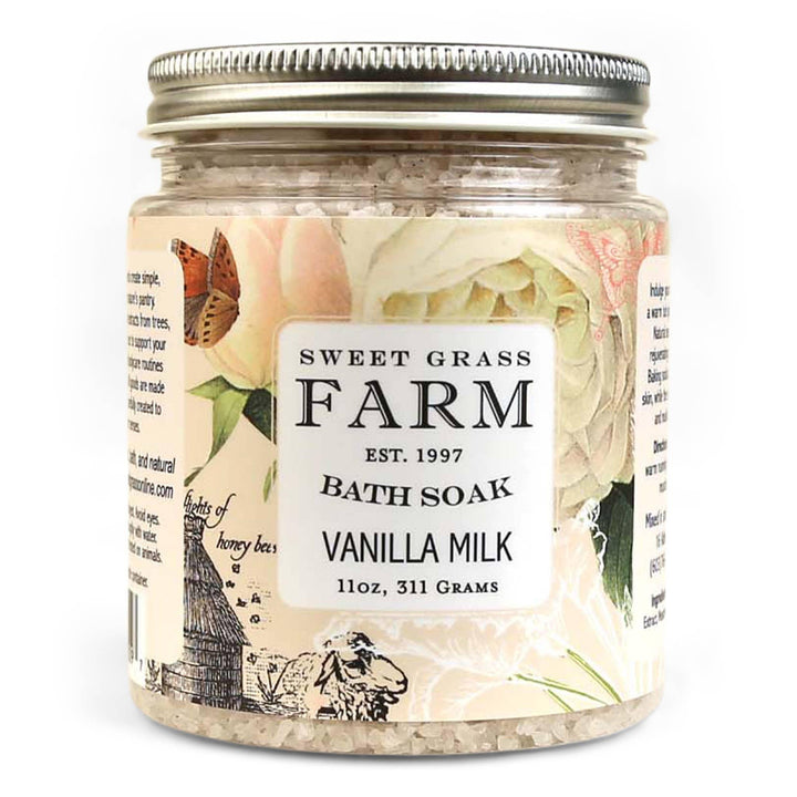 Bath Soak With Wildflower Extracts: Vanilla Milk - Sugar River Shoppe