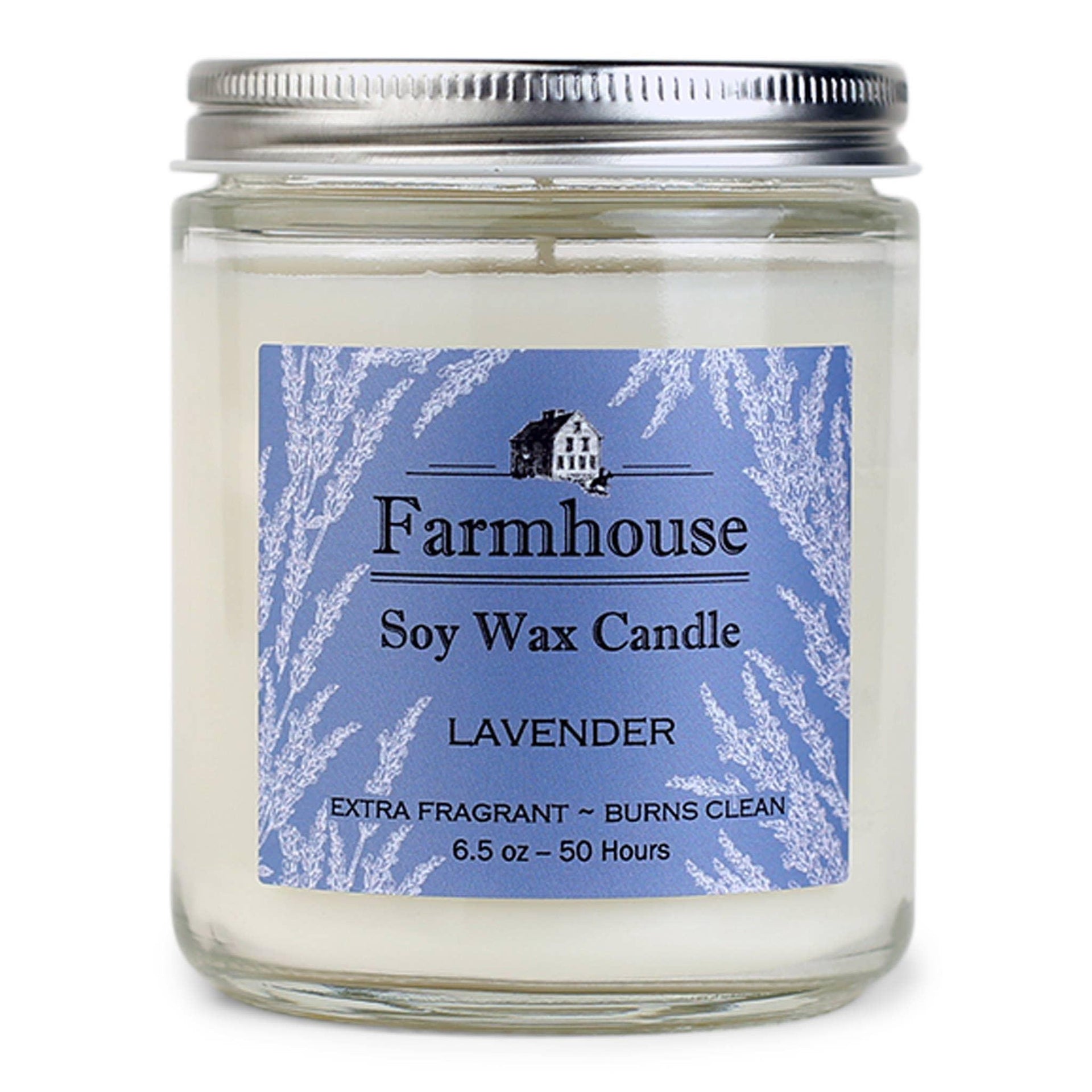 Farmhouse Small Soy Candles: Lavender - Sugar River Shoppe