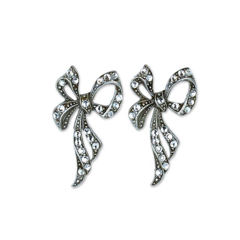Miya Crystal Ribbon Earrings - Sugar River Shoppe