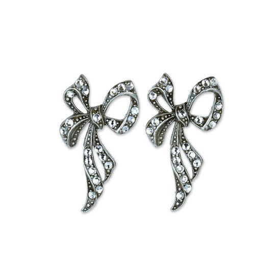 Miya Crystal Ribbon Earrings