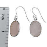 Faceted Rose Quartz Sterling Silver Earrings On Hooks - Sugar River Shoppe