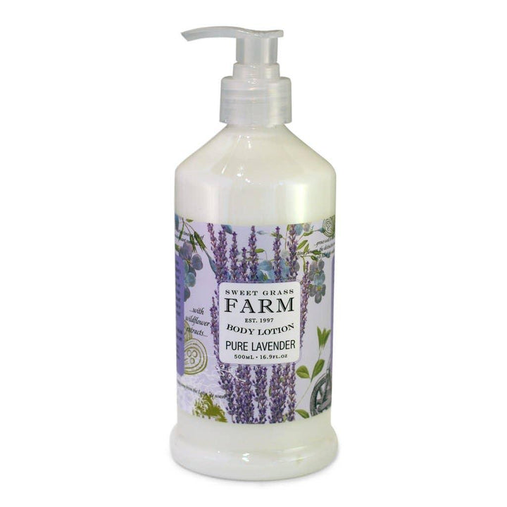 Body Lotion With Wildflower Extracts: Pure Lavender - Sugar River Shoppe