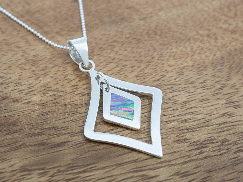 Opal Inlay Pendant