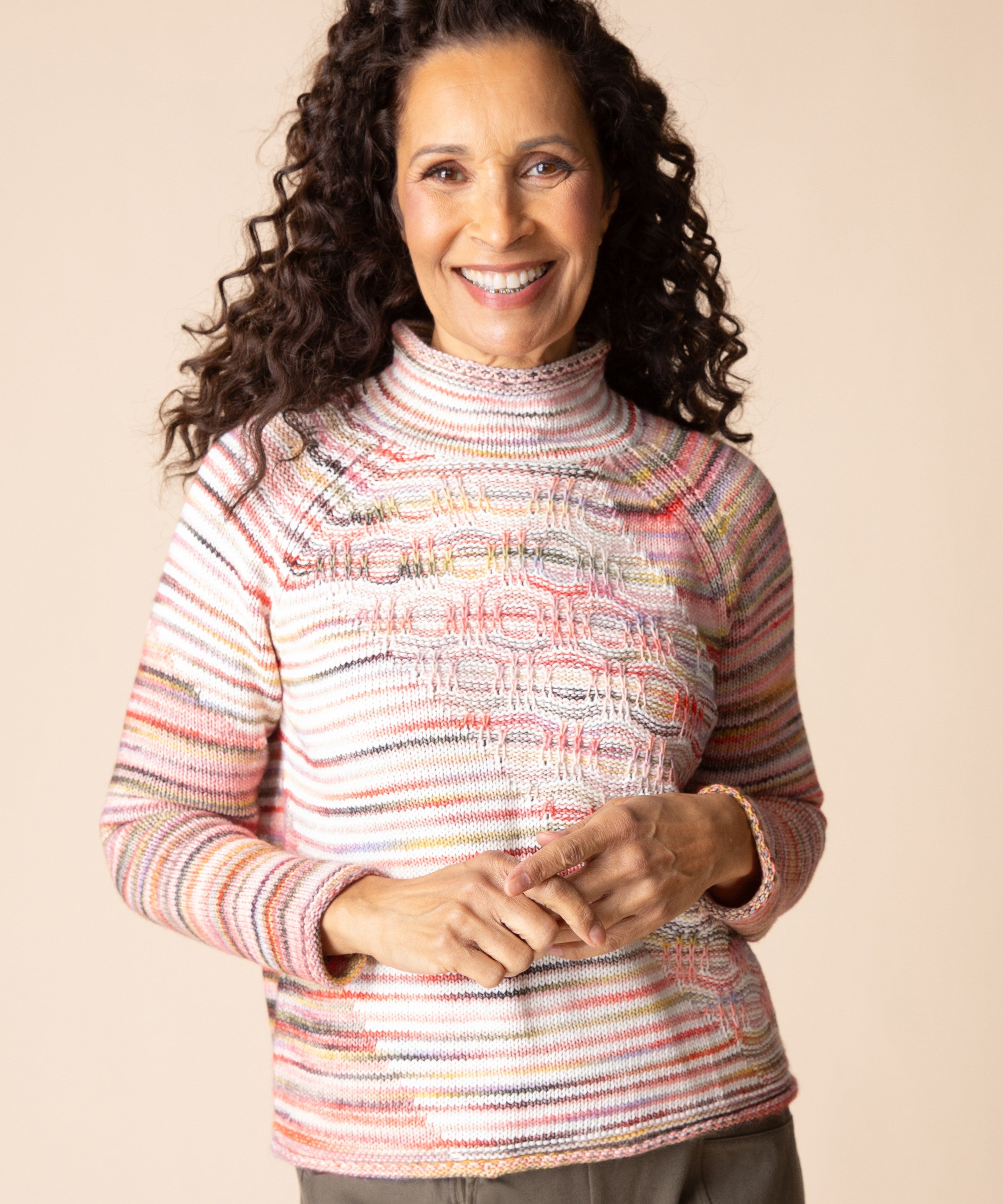 Highland Hues Mixed Stitch Pullover