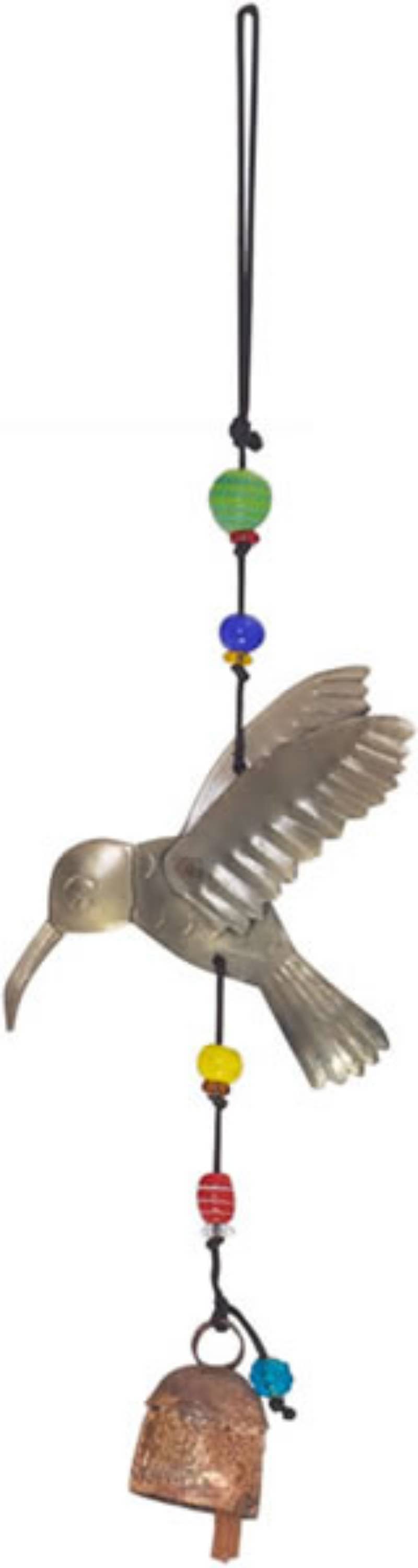 The Hummingbird In Flight- Beads & Bell