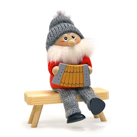 Christmas Ornament Grandpa playing Accordion - Sugar River Shoppe