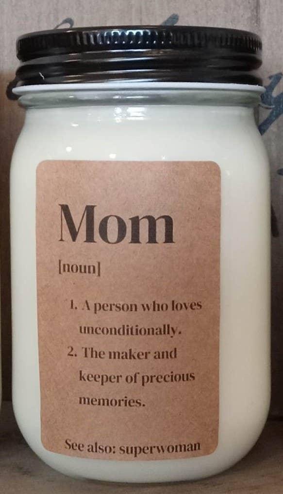 MOM Candles: Rosemary Lemon / Mom (Noun) - Sugar River Shoppe