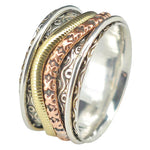 Silver, Brass And Copper Spinner Ring - Sugar River Shoppe