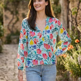 Crossover Top with Tassel