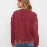 Long Sleeve Top With Flower Appliqué