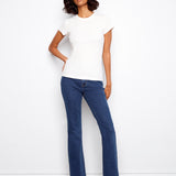 Tencel Rib Crew Neck T-Shirt