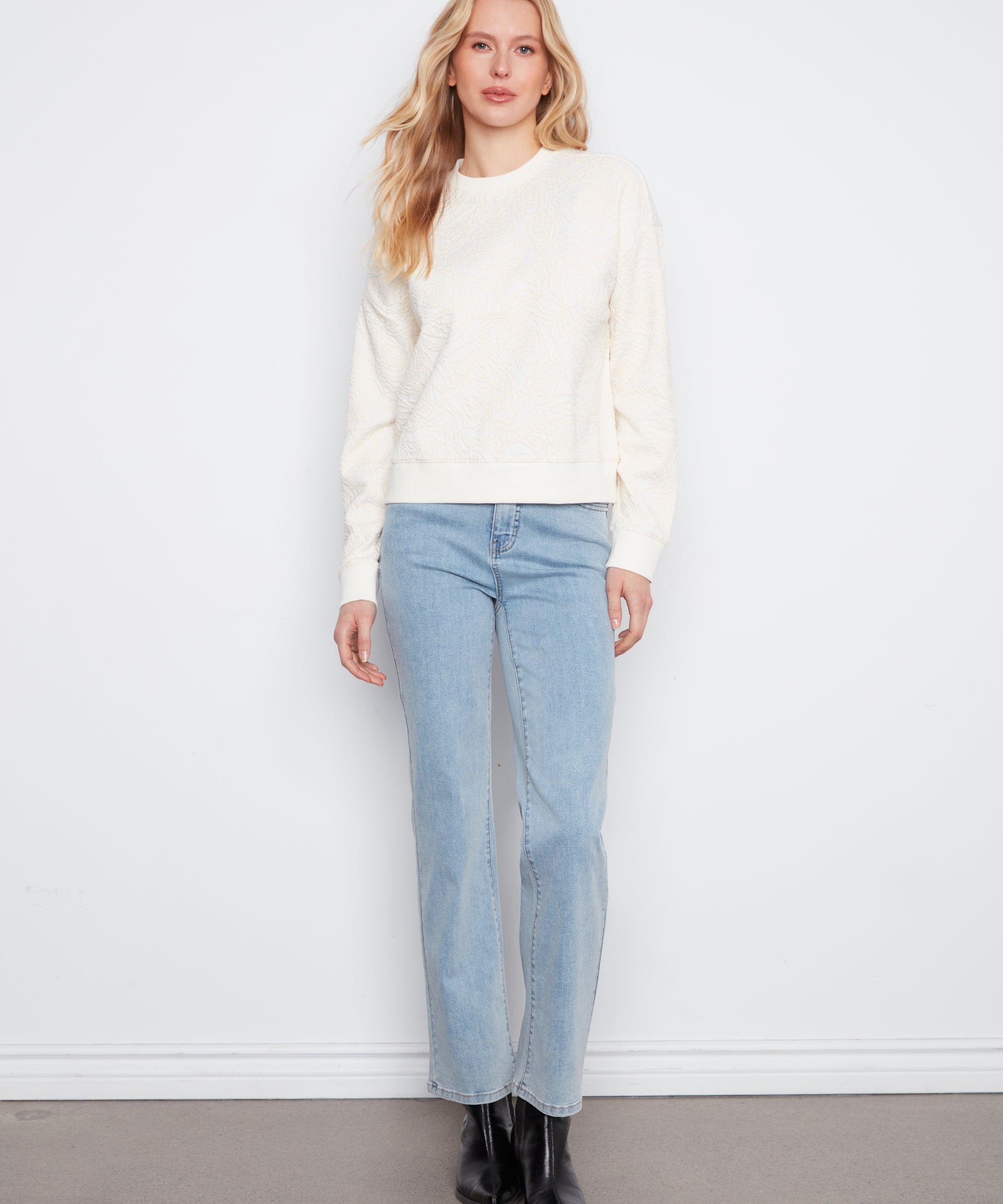 Floral Crew Neck Sweatshirt