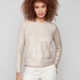 Plush Knit Hoodie Sweater