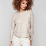 Plush Knit Hoodie Sweater