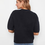 Balloon Elbow Sleeve Knit Sweater