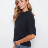 Balloon Elbow Sleeve Knit Sweater