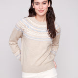 Apres Ski Jacquard Crew Neck Sweater