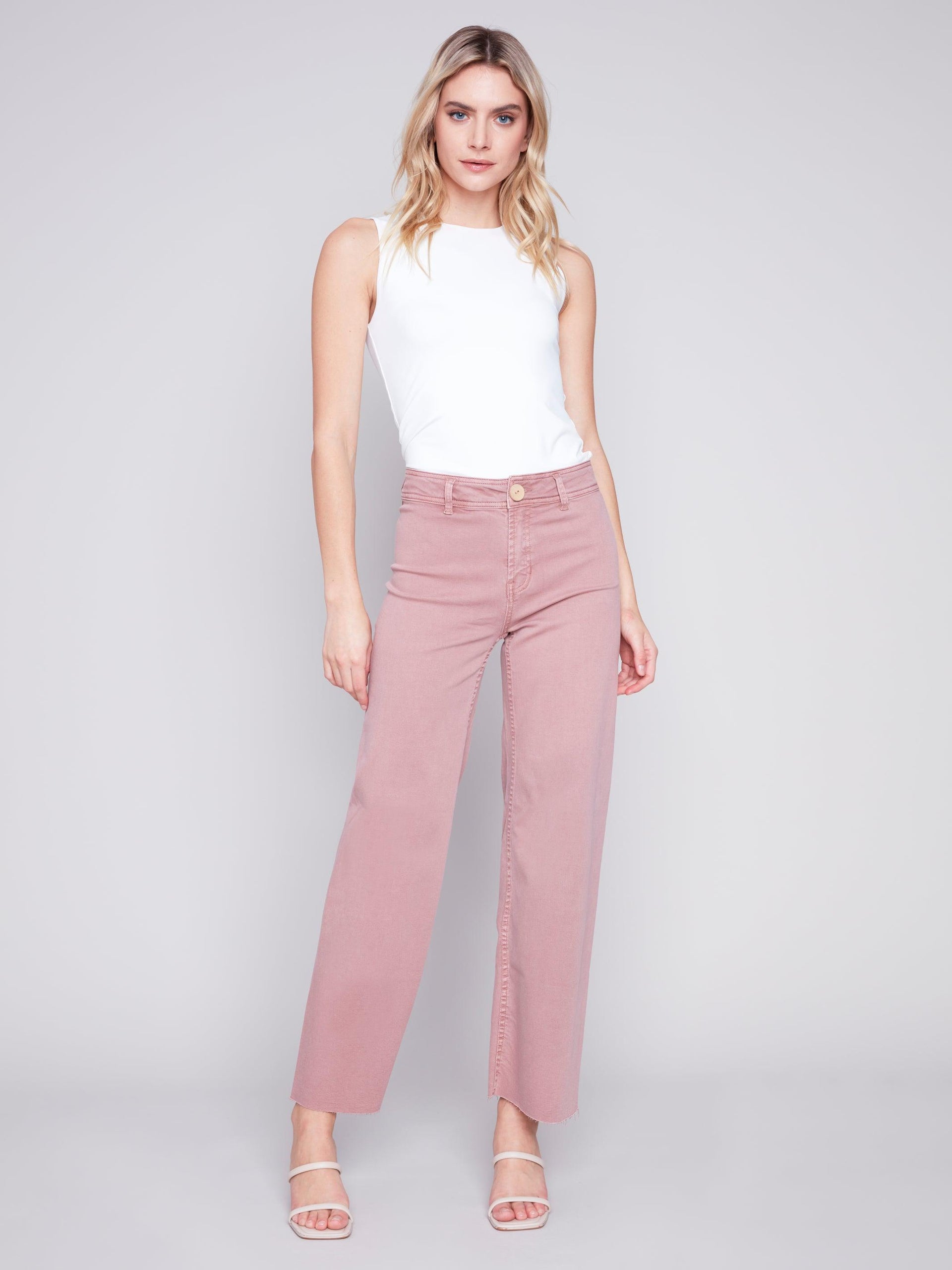 Wide Leg Pant - Woodrose - Sugar River Shoppe