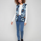 Sherpa Flocked Fleece Vest Jacket
