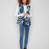 Sherpa Flocked Fleece Vest Jacket