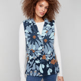 Sherpa Flocked Fleece Vest Jacket