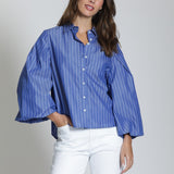 Blouson Front Button Shirt