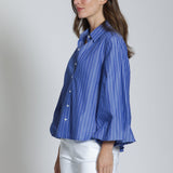 Blouson Front Button Shirt