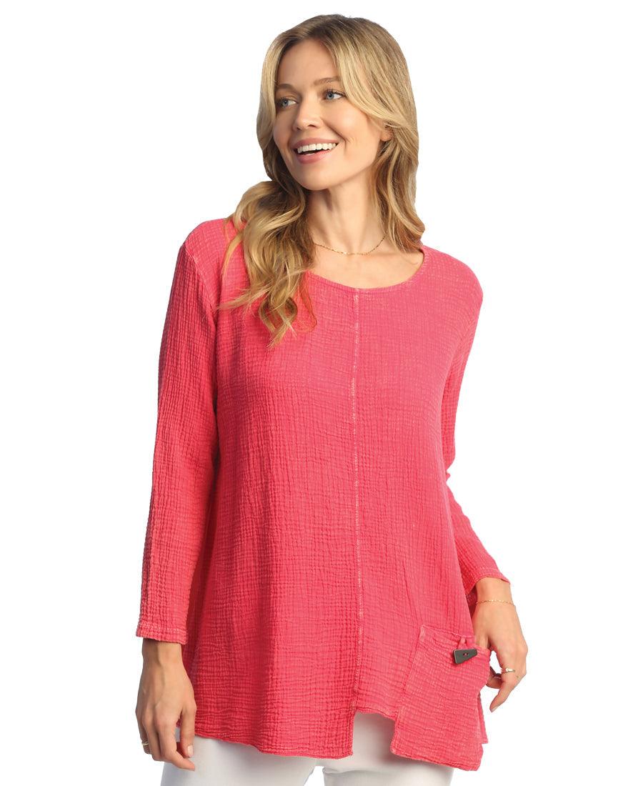 Mineral Washed Tunic with Pocket - Sugar River Shoppe