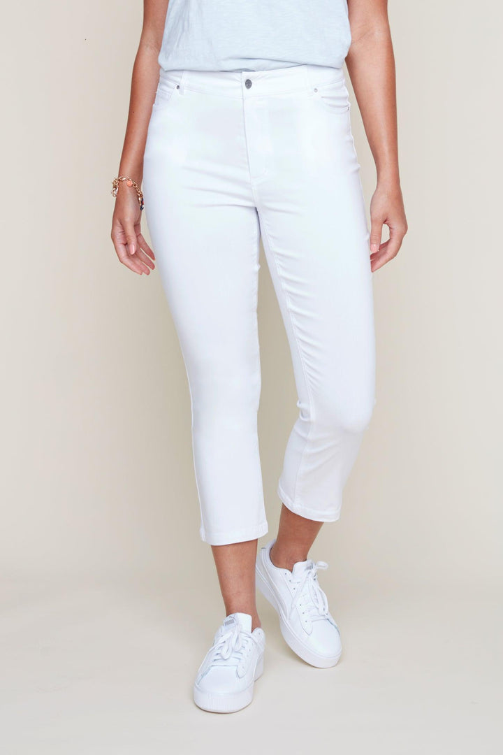 White Woven Pants