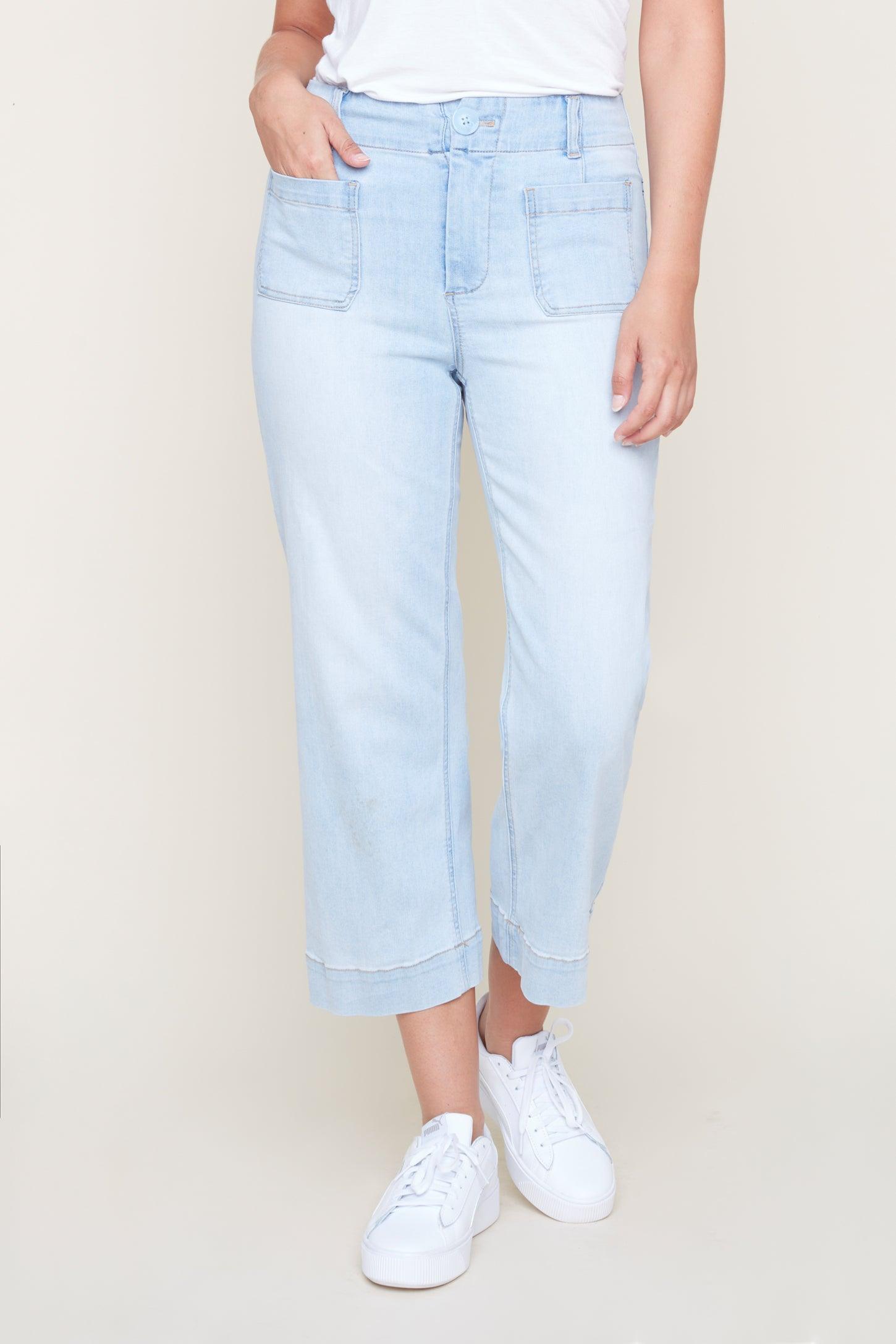 Bleached Wide Leg Pant - Sugar River Shoppe