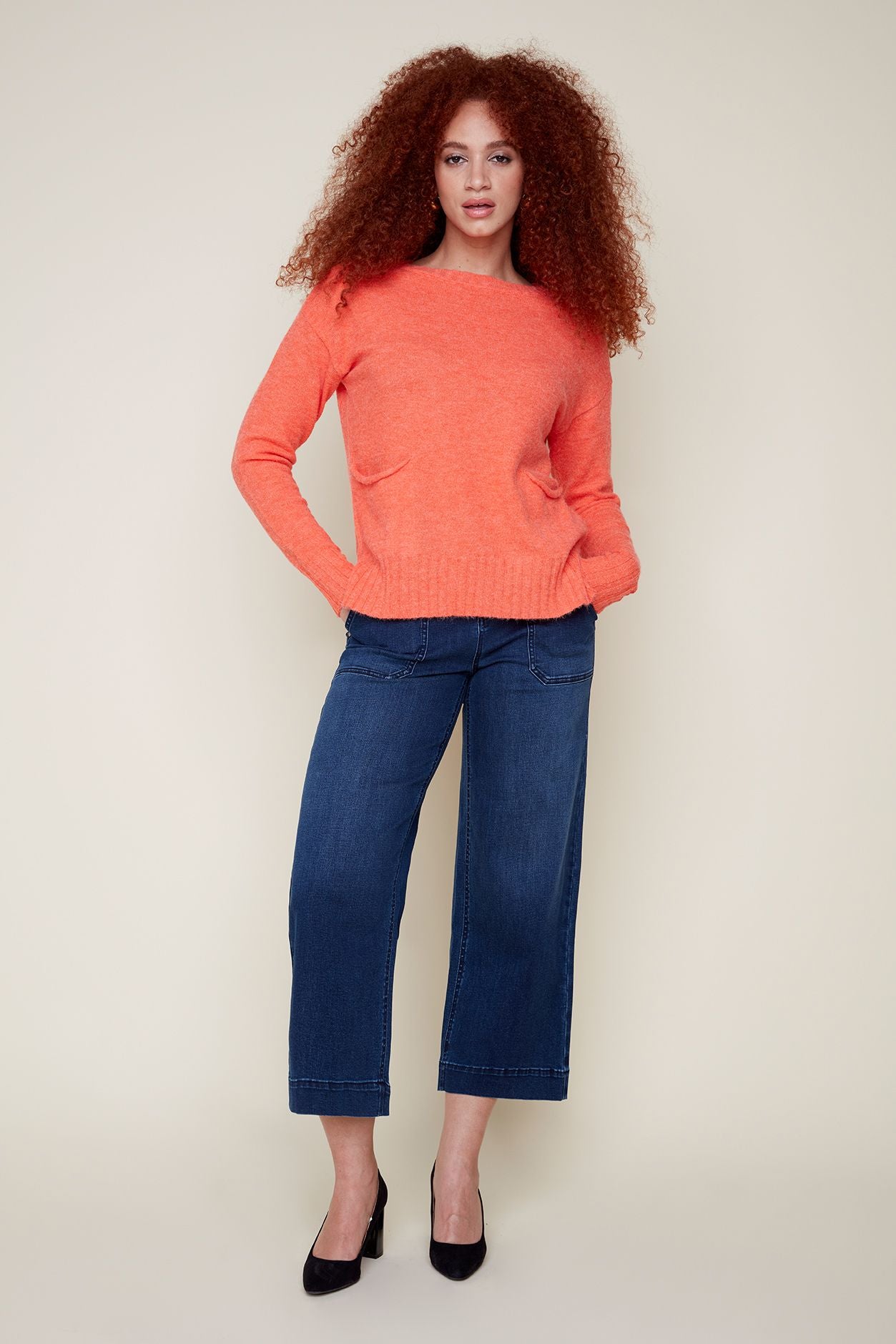 Knit Sweater with Pockets