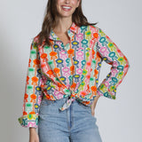Boyfriend Button Up Shirt - Mod Bloom