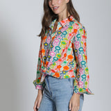 Boyfriend Button Up Shirt - Mod Bloom
