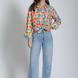 Boyfriend Button Up Shirt - Mod Bloom