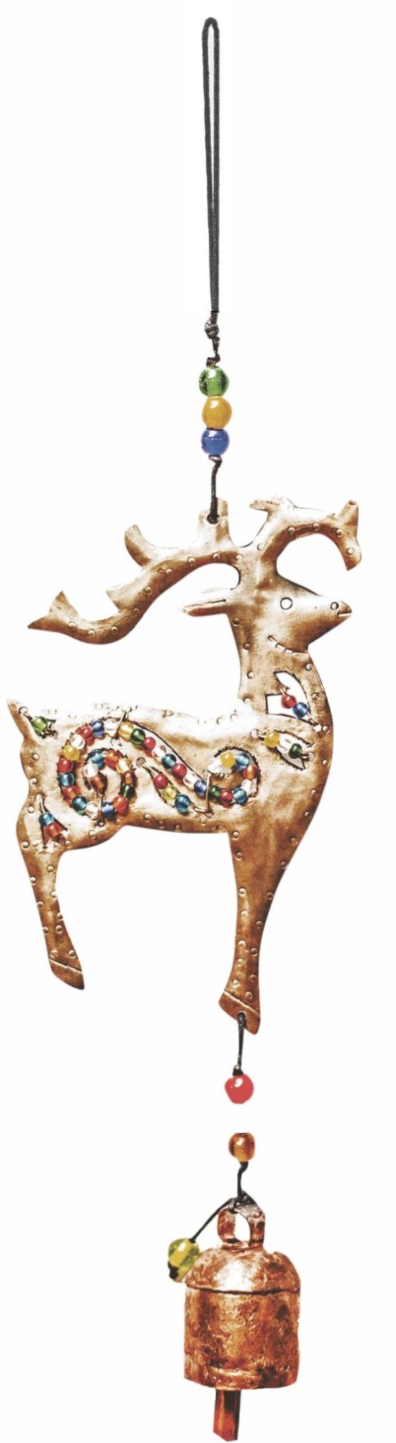 A Beaded Reindeer/Beads & Bell - Moksha - 30873384 - Sugar River Shoppe - 