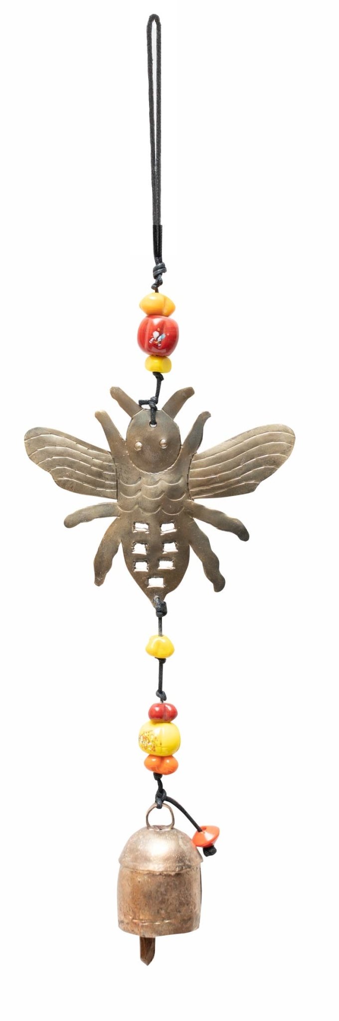 A Honey Bee - Beads & Bell Windchime - Moksha - 49507112 - Sugar River Shoppe - 