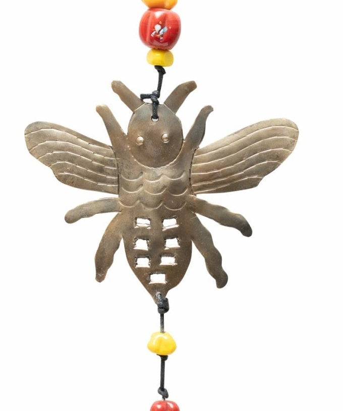 A Honey Bee - Beads & Bell Windchime - Moksha - 49507112 - Sugar River Shoppe - 
