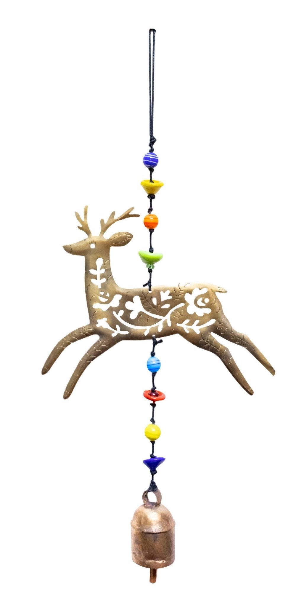 A Reindeer'S Way/Beads & Bells wind chime - Moksha - 30938920 - Sugar River Shoppe - 